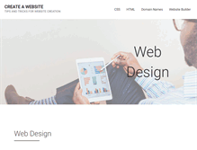 Tablet Screenshot of createawebsite.cc